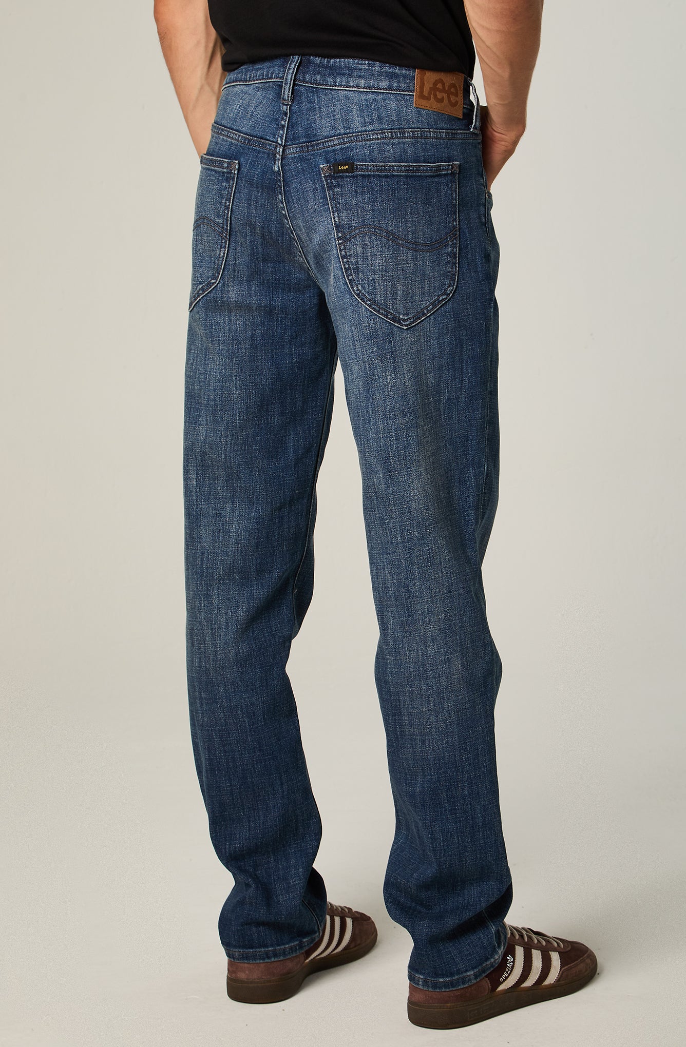Jeans Hombre Straight Tiro Medio Azul Daren