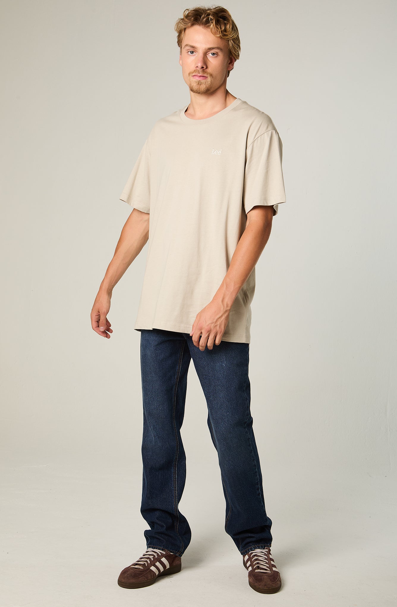 Jeans Hombre Straight Tiro Alto Azul Oscuro Brooklyn