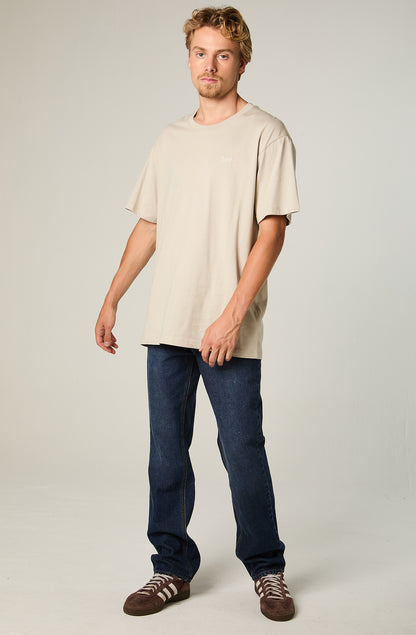 Jeans Hombre Straight Tiro Alto Azul Oscuro Brooklyn