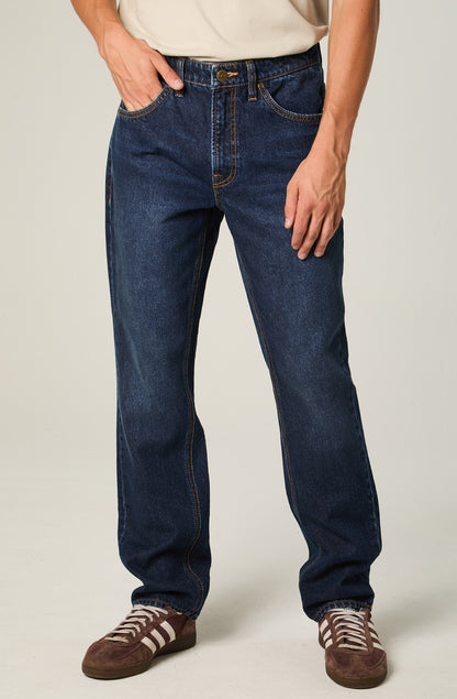 Jeans Hombre Straight Tiro Alto Azul Oscuro Brooklyn