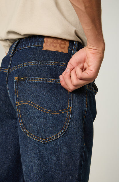 Jeans Hombre Straight Tiro Alto Azul Oscuro Brooklyn