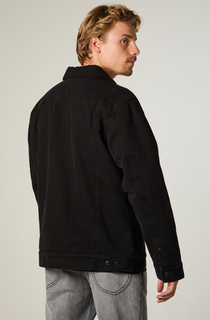 Chaqueta Hombre Rider Sherpa Jacket Denim Black