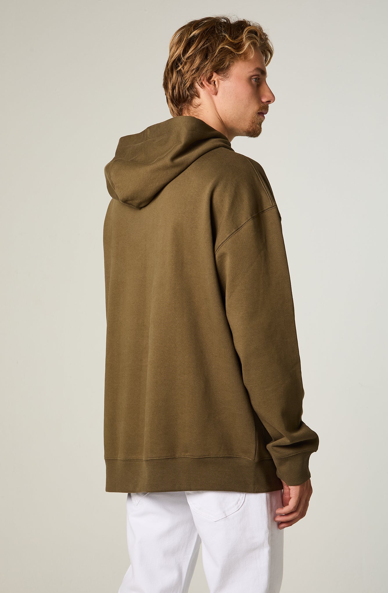 Poleron Lee Logo Hoodie Militar Green