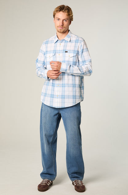 Camisa Hombre Lee Clean Stream Bright White