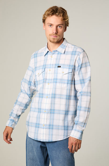 Camisa Hombre Lee Clean Stream Bright White