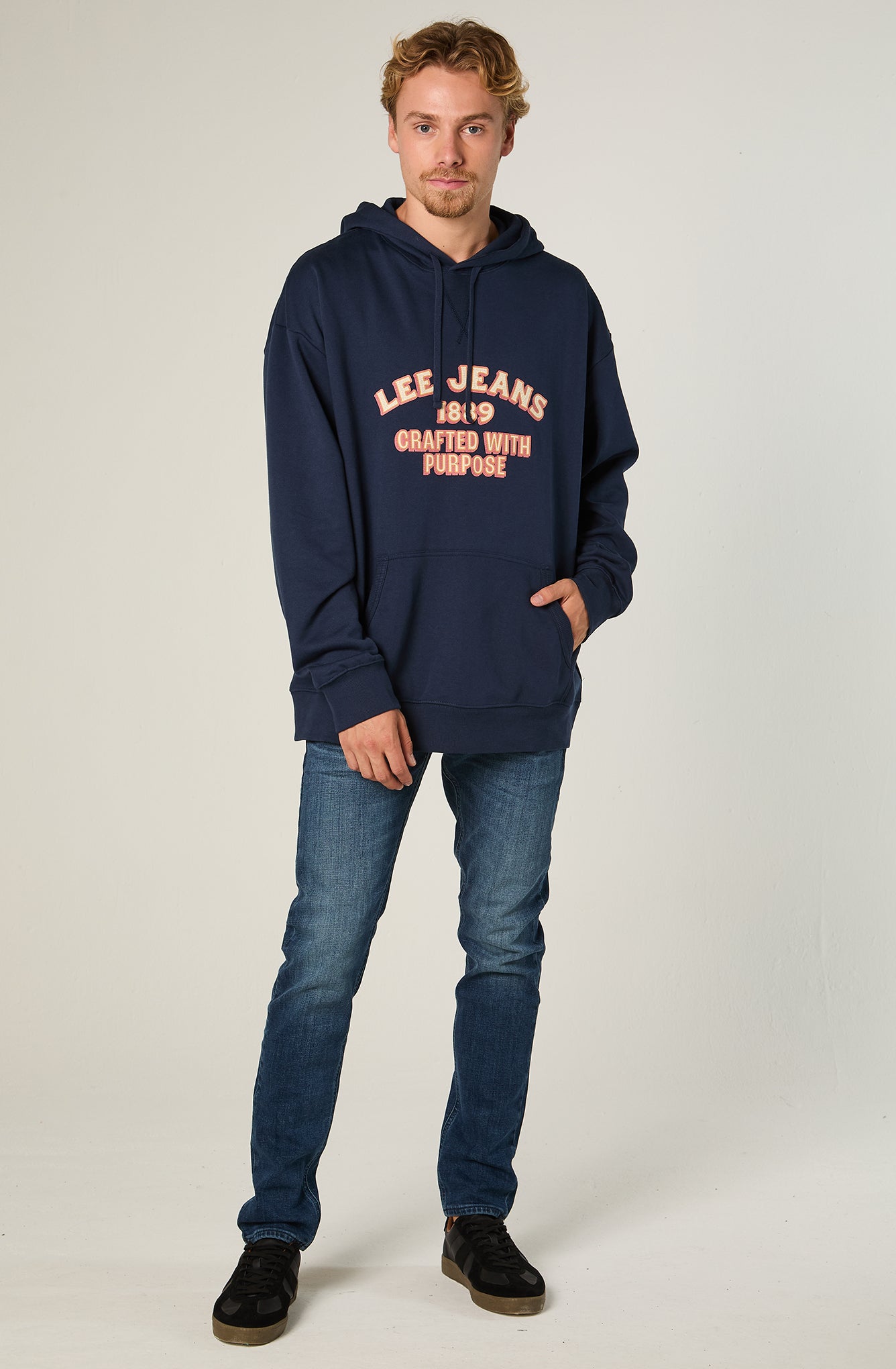 Poleron Lee Hoodie Navy