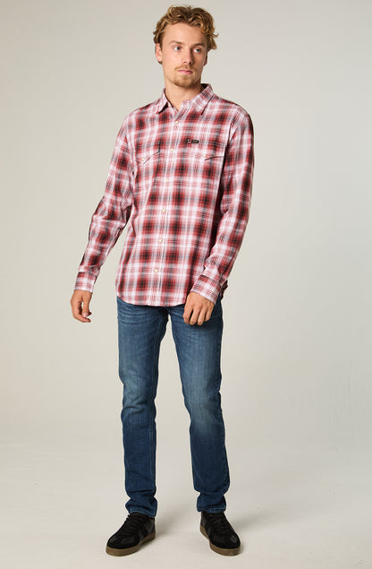 Camisa Western Shirt Garnet Western Check