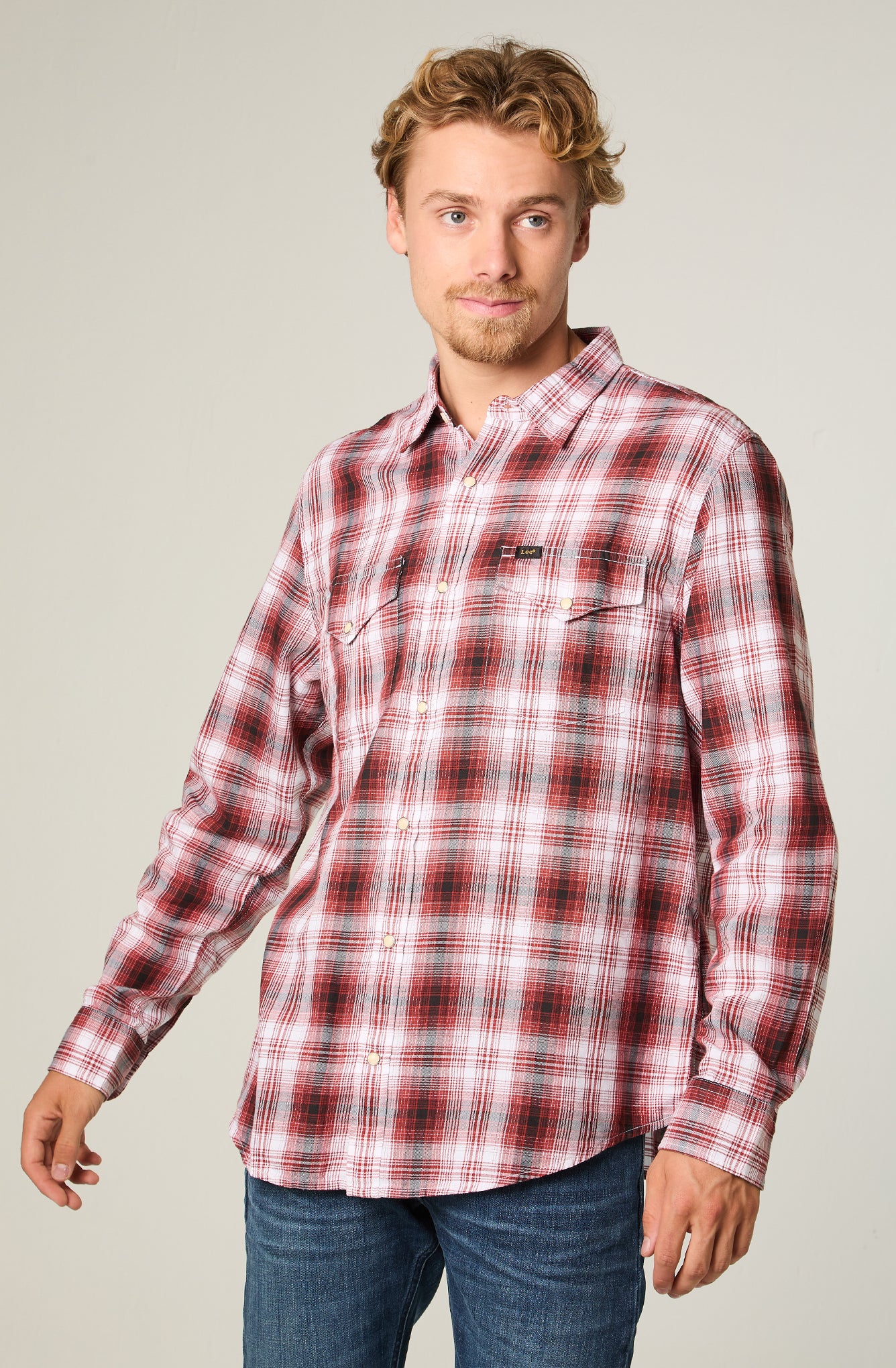 Camisa Western Shirt Garnet Western Check