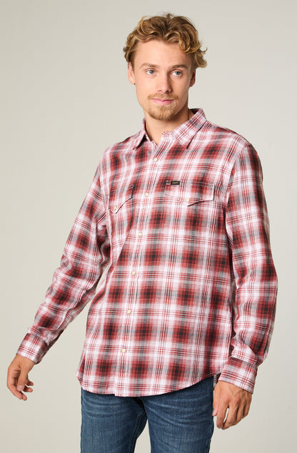 Camisa Western Shirt Garnet Western Check