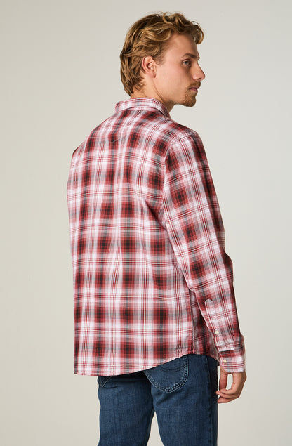 Camisa Western Shirt Garnet Western Check