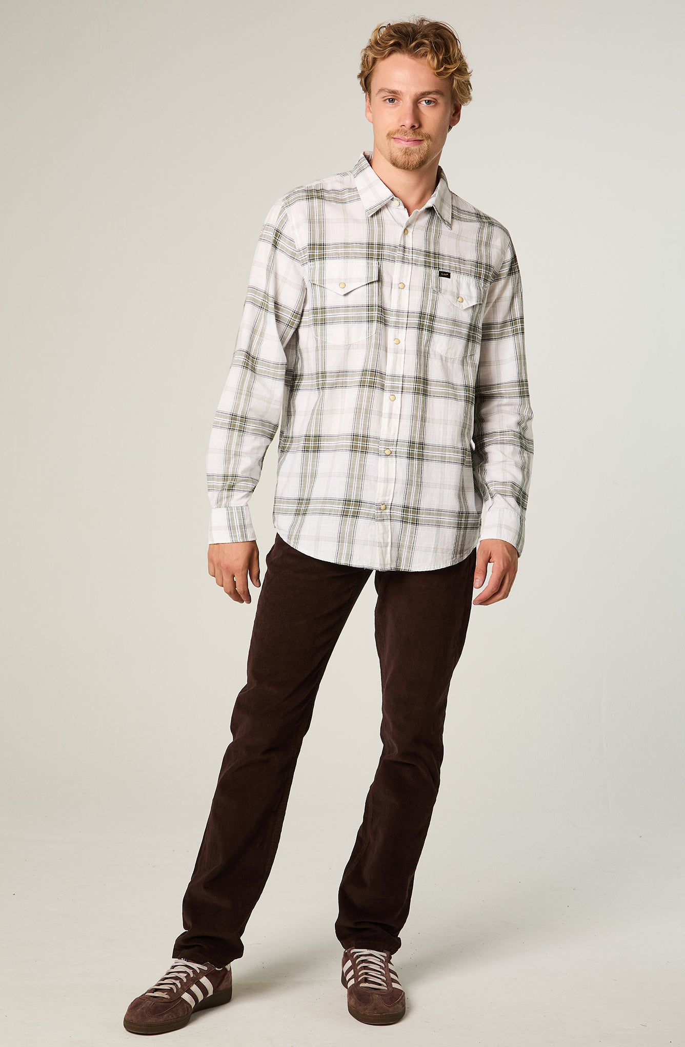 Camisa Hombre Lee Clean Mercantile Bright White