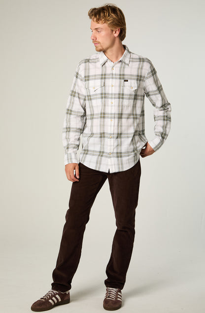 Pantalón Hombre Daren Regular Straight Fit Cotelé Nesspreso