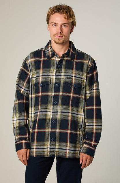 Camisa Hombre Overshirt Navy