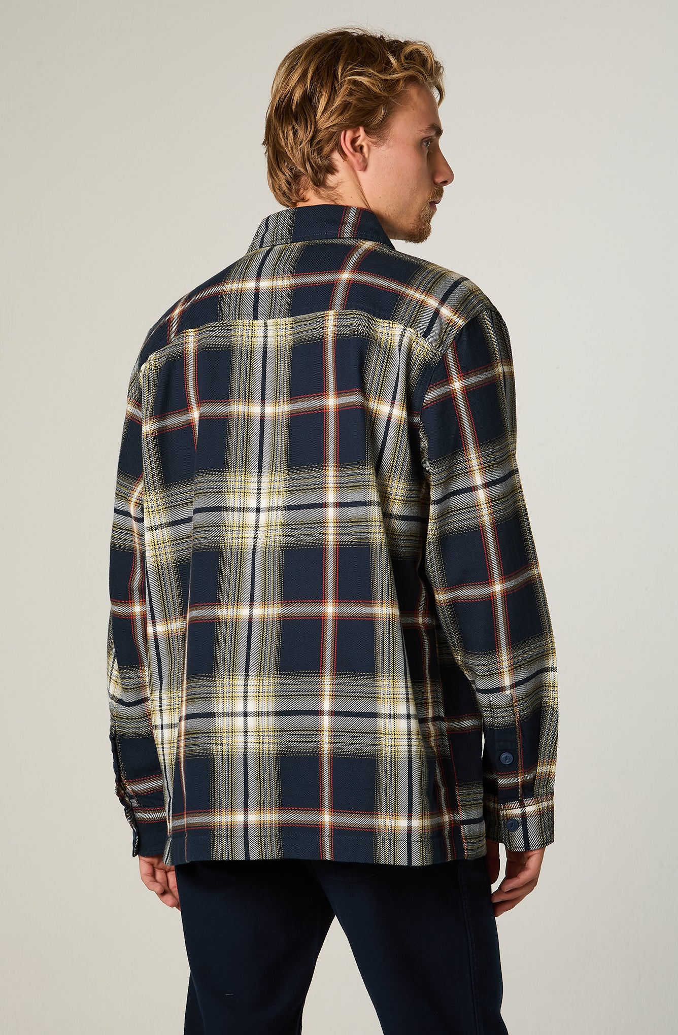 Camisa Hombre Overshirt Navy