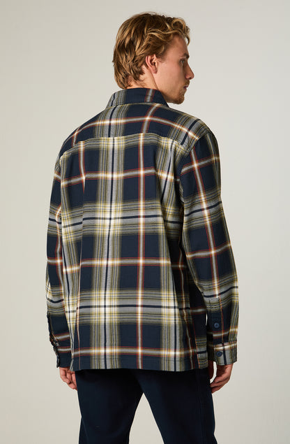 Camisa Hombre Overshirt Navy