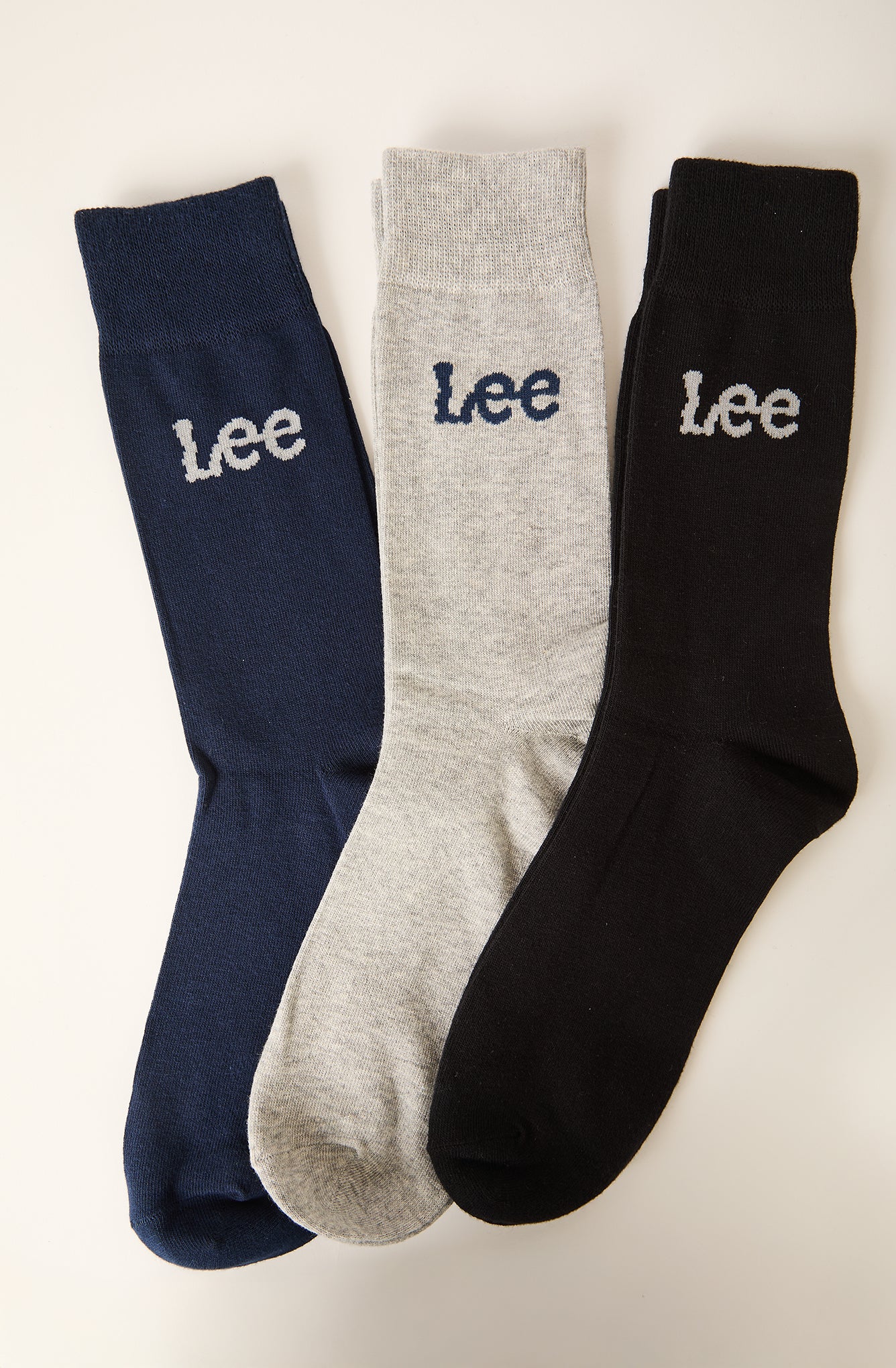 Calcetin Hombre Casual Negro Gris Negro 3 Pack