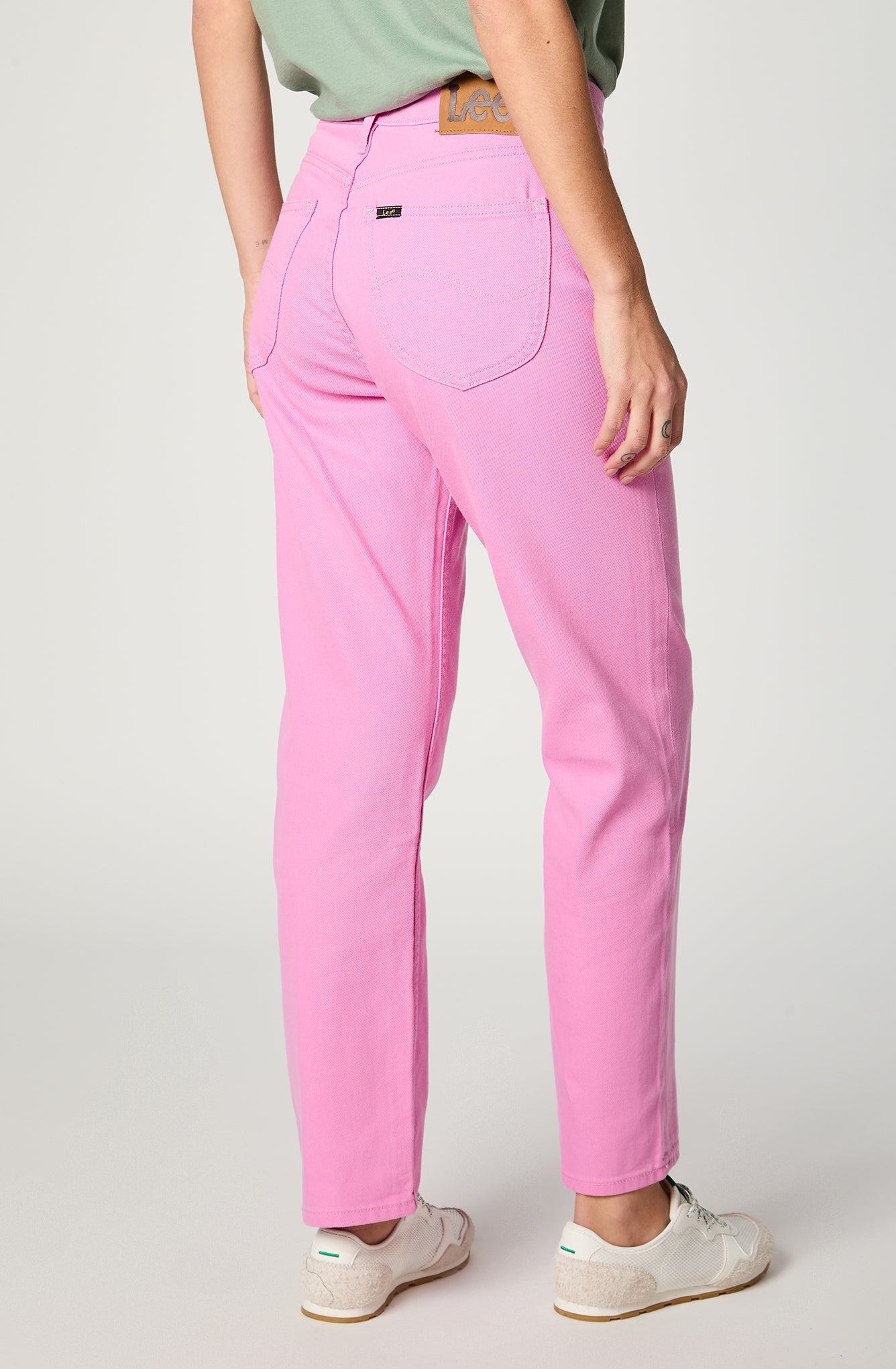 Jeans Tiro Alto Carol Regular Straight Fit Confectionary