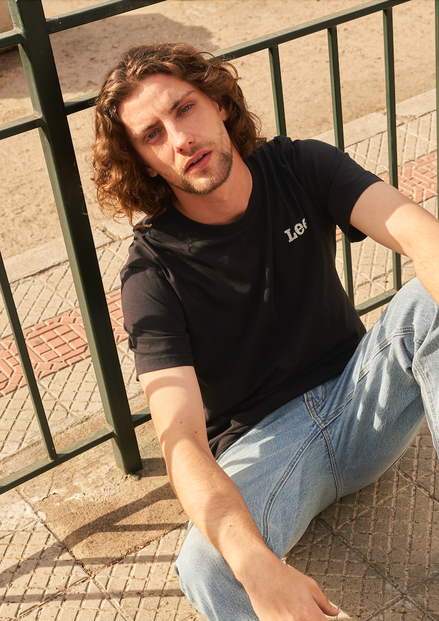 Polera Hombre Patch Regular Fit Negro