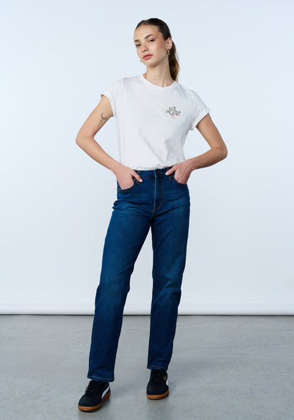 Jeans Mujer Carol Straight Fit Blue Vintage