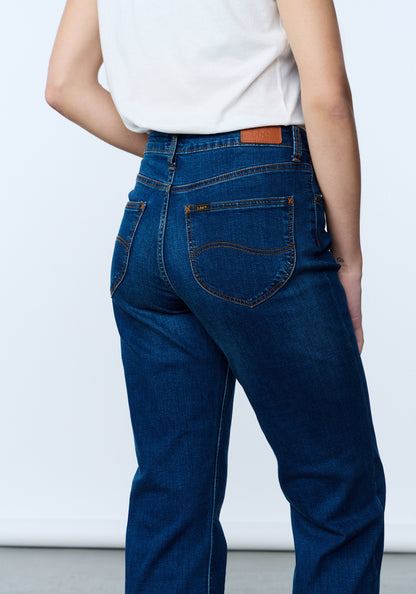 Jeans Mujer Carol Straight Fit Blue Vintage