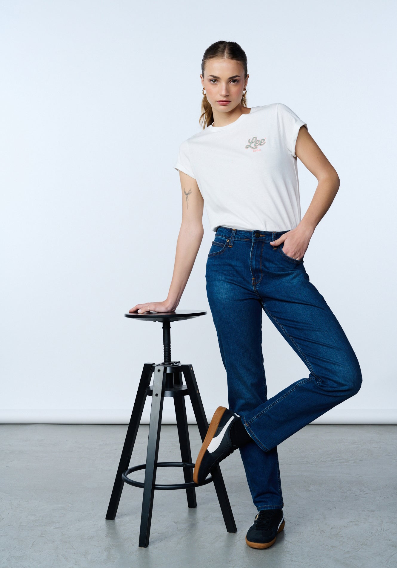 Jeans Mujer Carol Straight Fit Blue Vintage