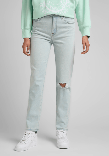 Jeans Mujer Tiro Alto Carol Straight Fit Right Wrongs