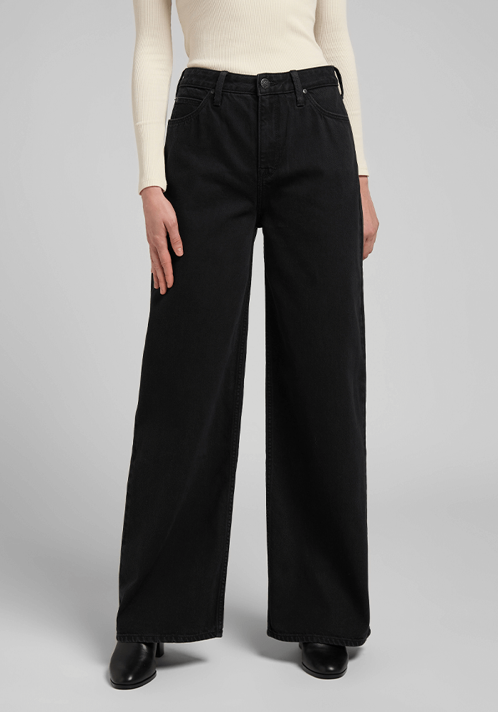 Jeans Mujer Tiro Alto Stella A Line Relaxed Fit Used Hellen