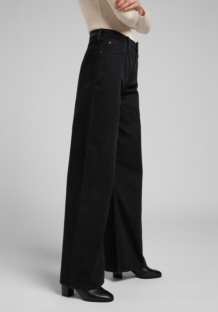 Jeans Mujer Tiro Alto Stella A Line Relaxed Fit Used Hellen