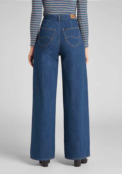 Jeans Mujer Tiro alto Stella A Line Relaxed Fit Rinse