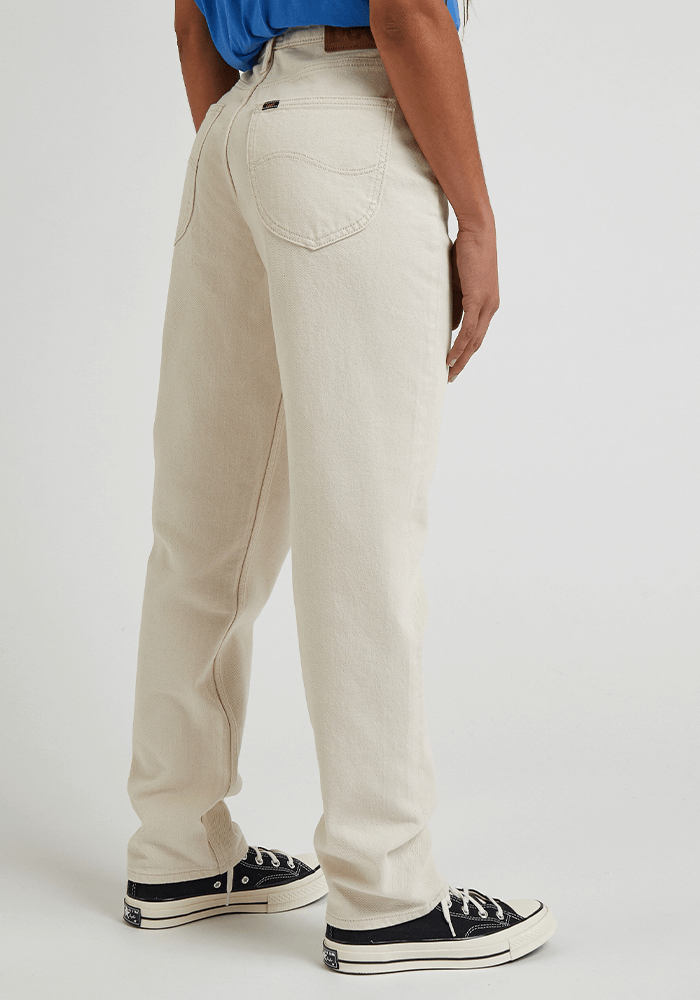 Jeans Mujer Tiro Alto Carol Straight Fit Ecru III