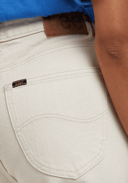 Jeans Mujer Tiro Alto Carol Straight Fit Ecru III