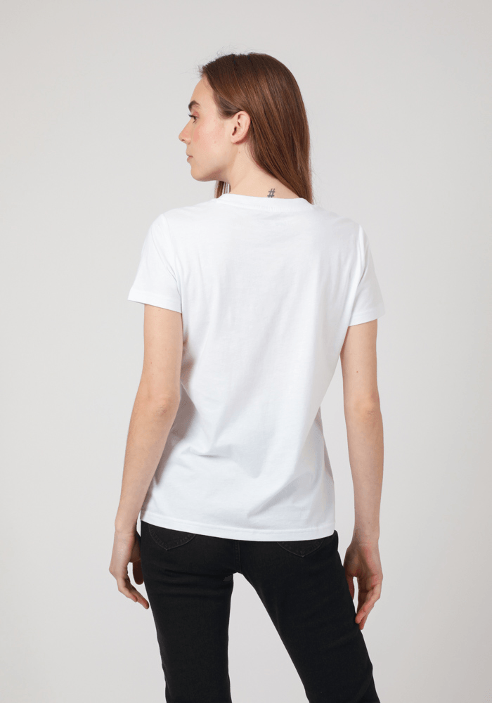 Polera Mujer Seasonal Logo Tee White