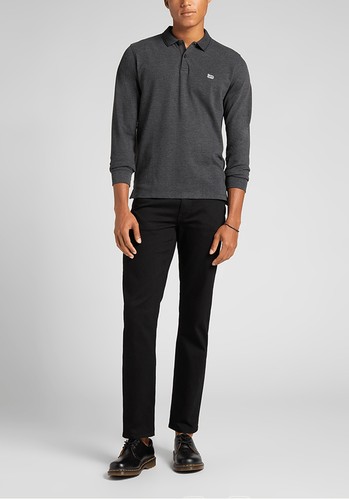 Jeans Hombre Brooklyn Classic Straight Fit Clean Black I