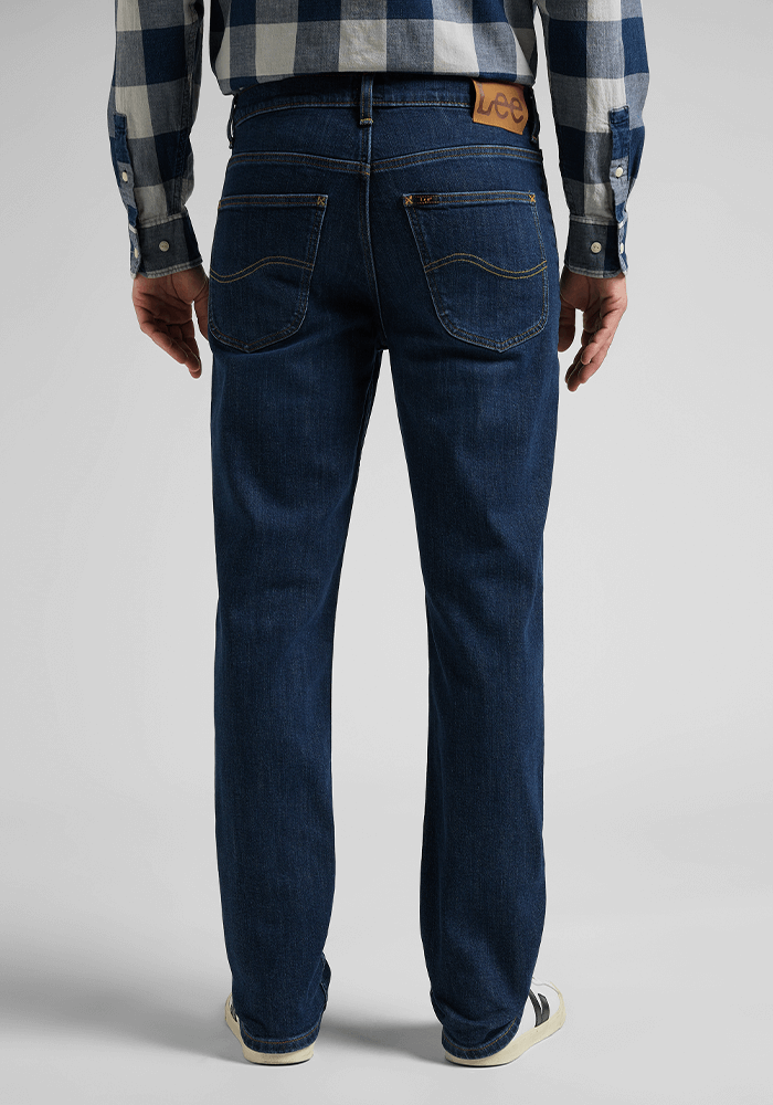 Jeans Hombre Brooklyn Classic Straight Fit Dark Mid Backer