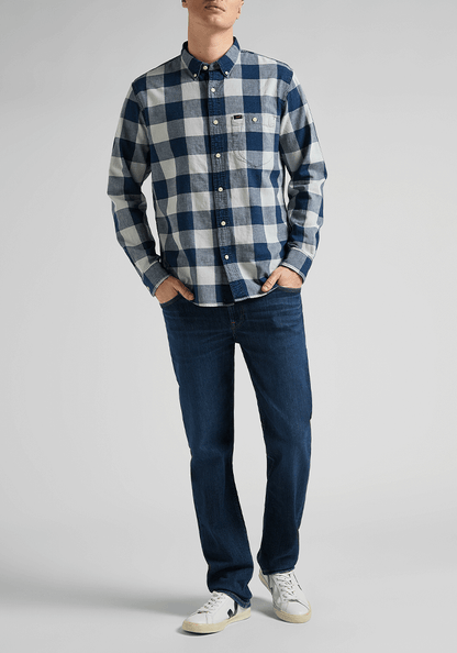 Jeans Hombre Brooklyn Classic Straight Fit Dark Mid Backer