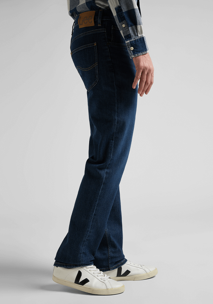 Jeans Hombre Brooklyn Classic Straight Fit Dark Mid Backer