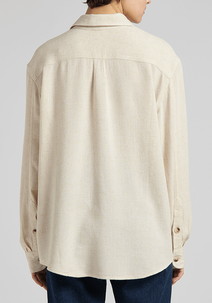 Camisa Mujer Two Pocket Ecru