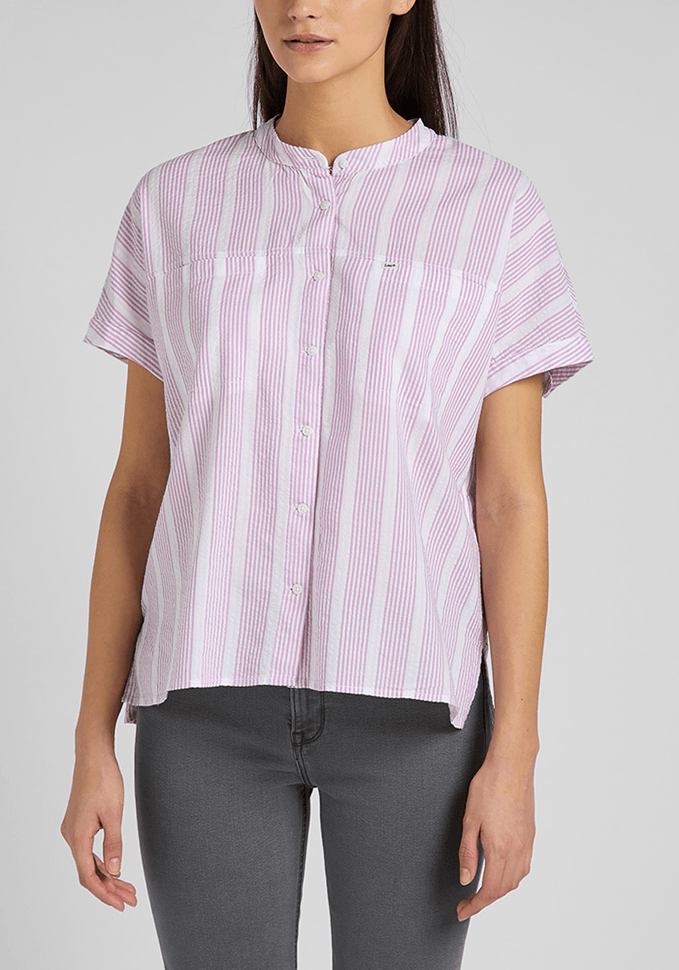 Camisa Mujer Manga Corta Cap Sleeve Dark Purple