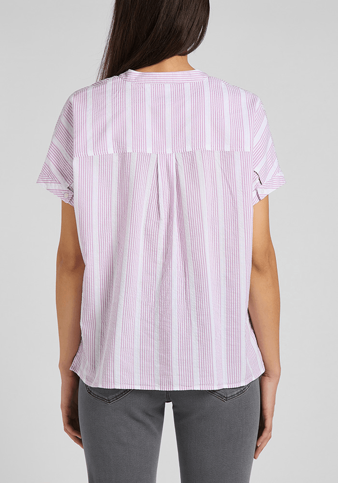 Camisa Mujer Manga Corta Cap Sleeve Dark Purple