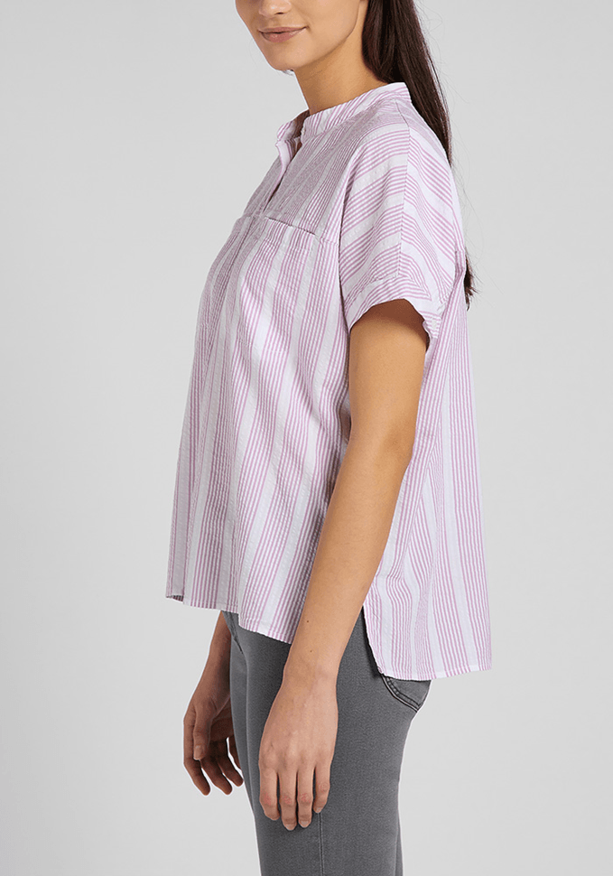 Camisa Mujer Manga Corta Cap Sleeve Dark Purple