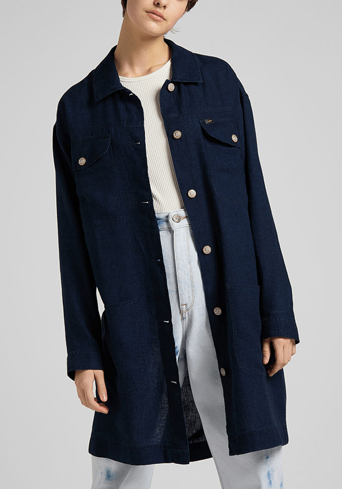 Chaqueta Mujer Elongated Navy