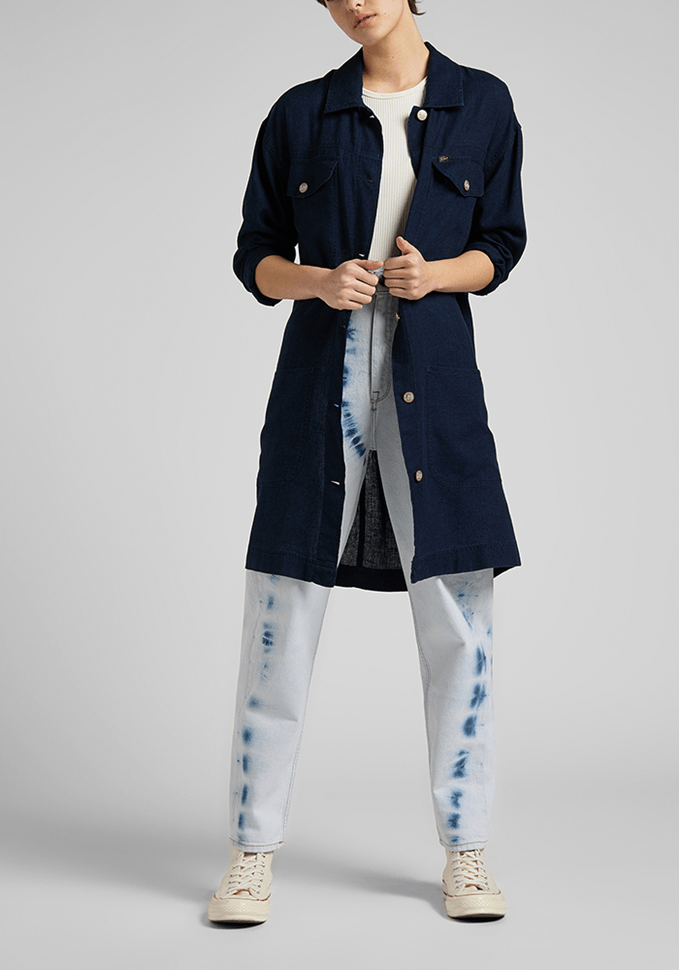 Chaqueta Mujer Elongated Navy