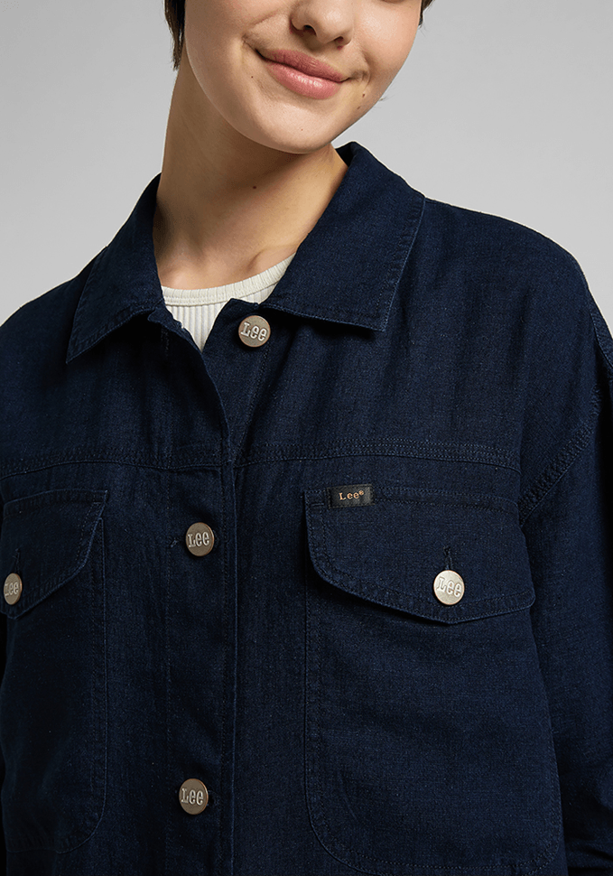 Chaqueta Mujer Elongated Navy