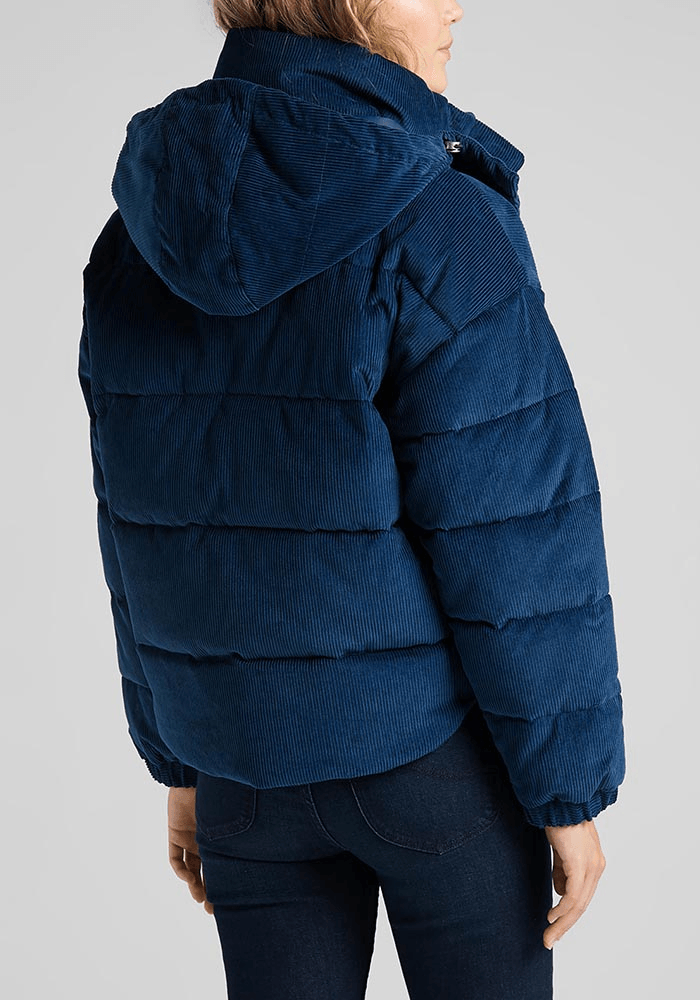 Parka Mujer Puffer Jacket Washed Blue