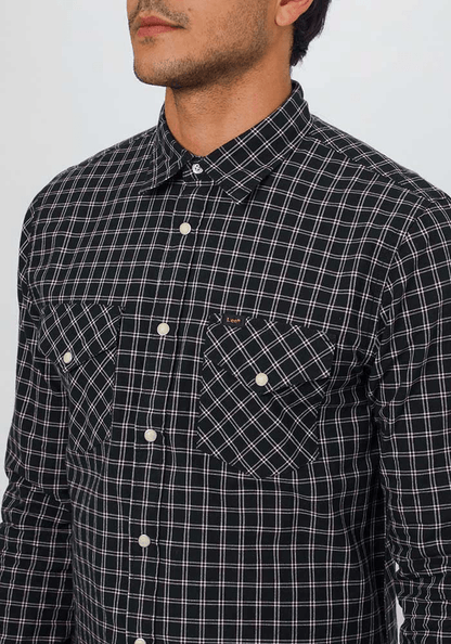 Camisa Hombre Slim Fit Clean Western Sky Captain Check