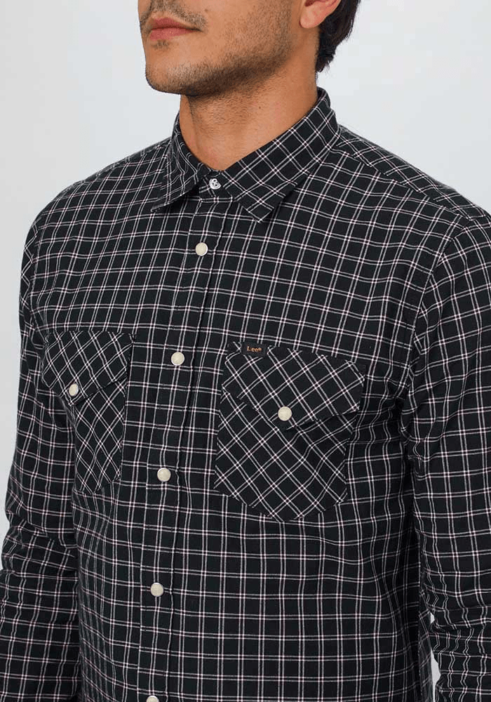 Camisa Hombre Slim Fit Clean Western Sky Captain Check