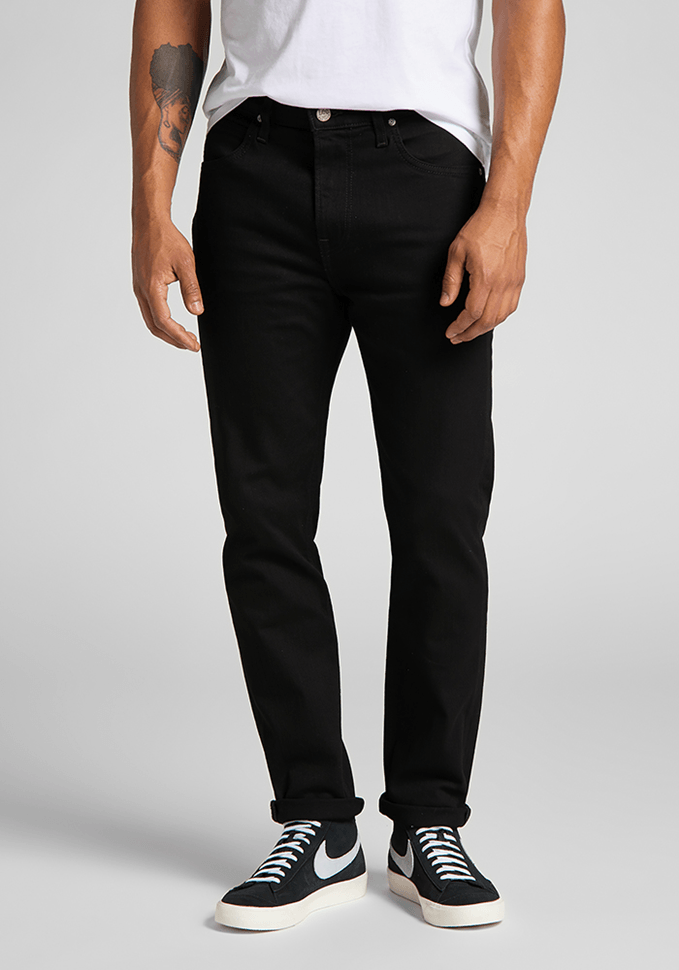Jeans Hombre Austin Regular Tapered Fit Clean Black
