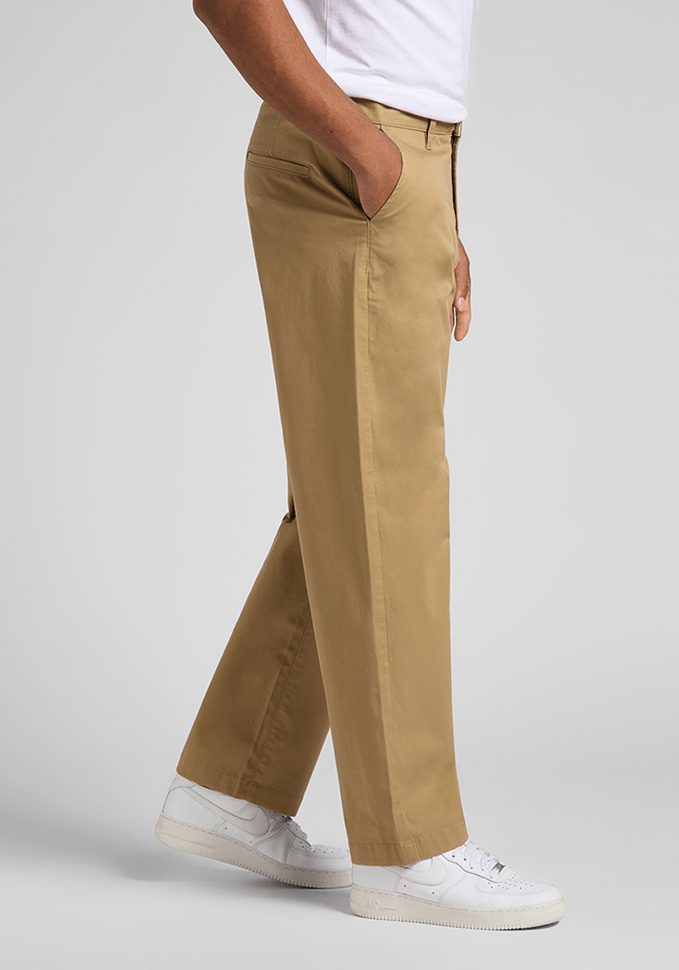 Pantalón Hombre Chino Loose Fit Clay