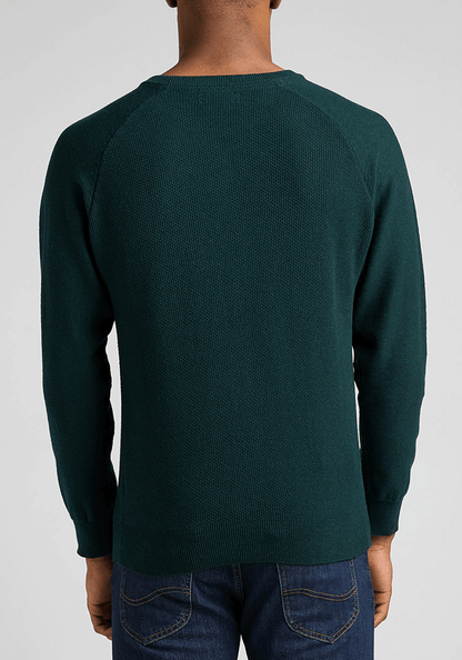 Sweater Hombre Raglan Crew Esmeralda
