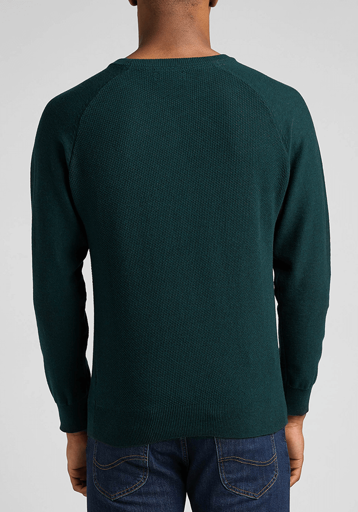 Sweater Hombre Raglan Crew Esmeralda